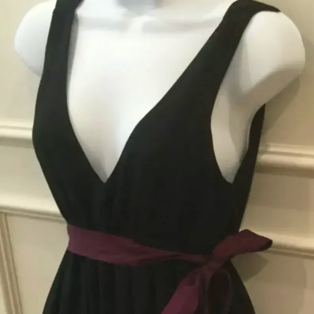 American Eagle Empire Waist Black Dress Juniors Size 6 - Picture 6 of 10